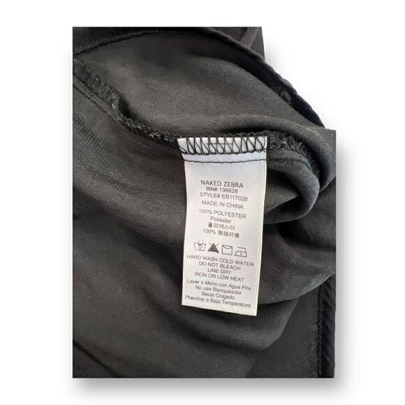 Naked Zebra Cropped Boxy Fit Blouse Top Size Small - Picture 4 of 5